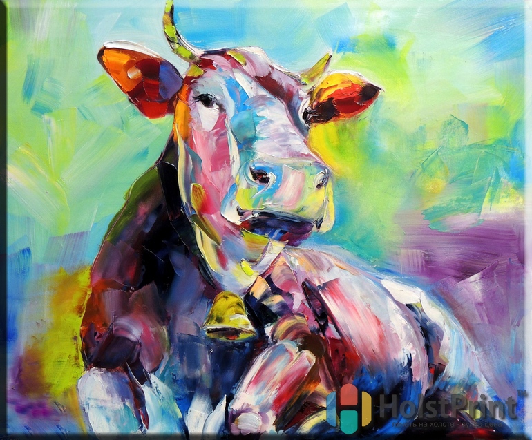 Картина корова